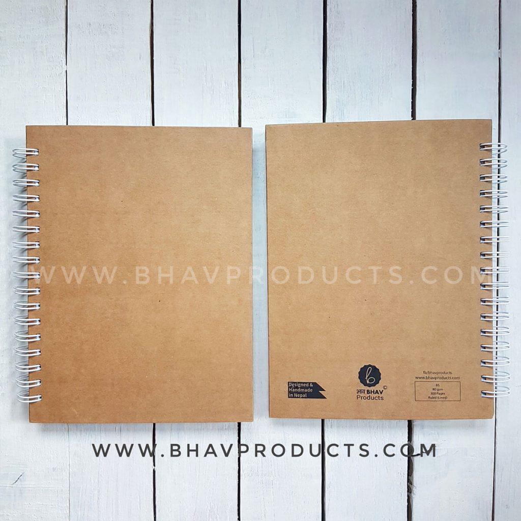 B5 Brown Hardcover Notebook Bhav Shop