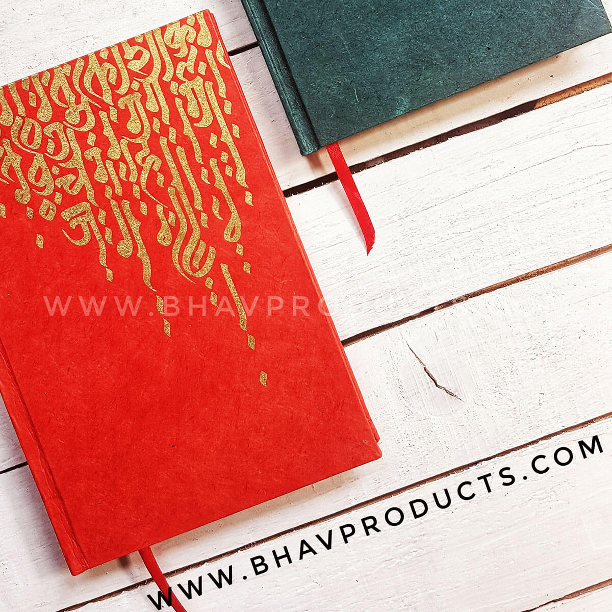 Thopaharu Red Lokta Hardcover Notebook A5 (Line, Cream)- 80gsm – Bhav Shop