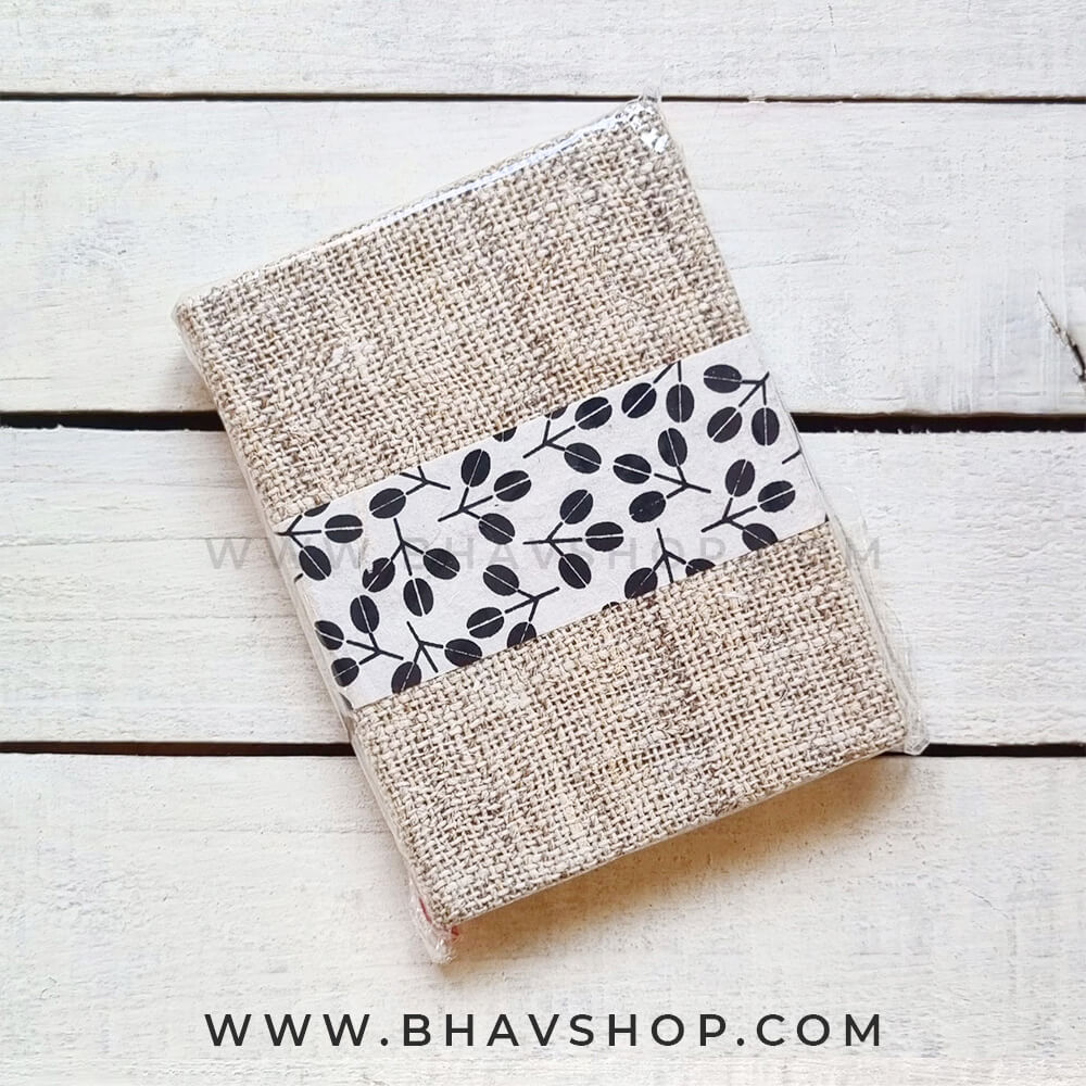 Jute Hardcover Notebook (Lokta Paper) - A6 – Bhav Shop
